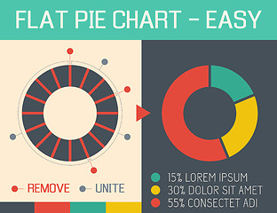 Image showing Flat Pie Chart