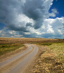 Image showing rural view rain before