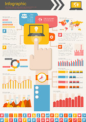 Image showing IT Industry Infographic Elements