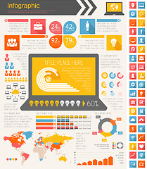 Image showing IT Industry Infographic Elements