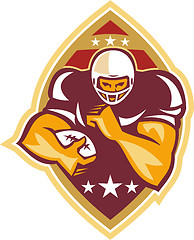 Image showing American Football Running Back Star Ball