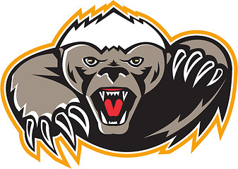 Image showing Honey Badger Mascot Claw