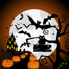 Image showing Happy halloween card