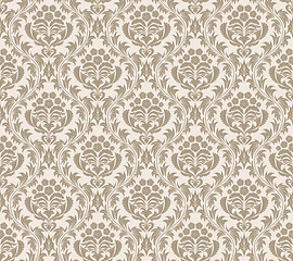 Image showing Damask seamless pattern