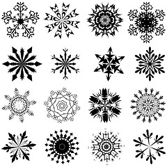 Image showing Snowflake set