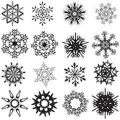 Image showing Snowflake set