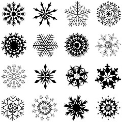 Image showing Snowflake set