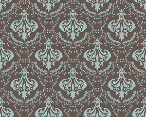 Image showing Damask seamless pattern