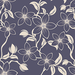 Image showing Seamless floral pattern