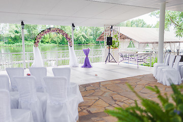 Image showing Elegant banquet hall