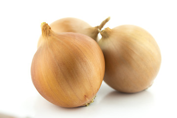 Image showing Ripe golden onions 