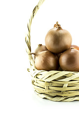 Image showing Ripe golden onions 