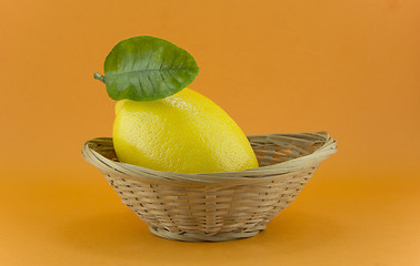 Image showing yellow ripe lemon 