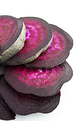 Image showing Beetroot sliced background