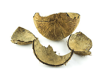 Image showing cracked coconut shell 