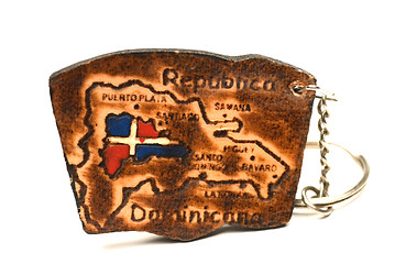 Image showing key chain souvenir dominican republic