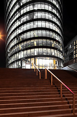 Image showing skyscraper  at night