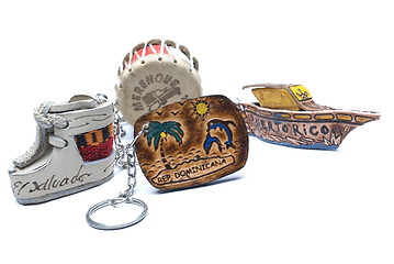 Image showing key chain souvenirs latin american countries