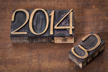 Image showing new year 2014