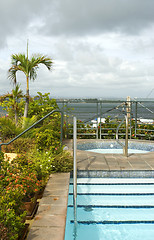 Image showing roof top swimming plunge pool and hot tub