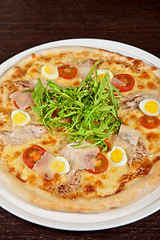 Image showing meat pizza