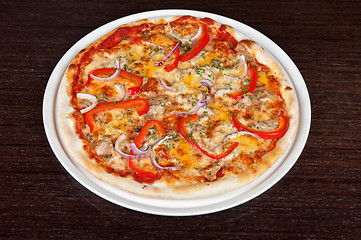 Image showing meat pizza