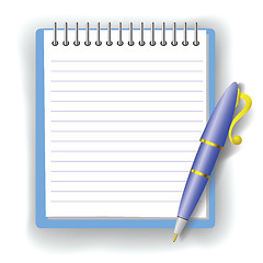 Image showing pen and notepad