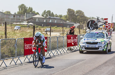 Image showing The Cyclist Jonathan Hivert