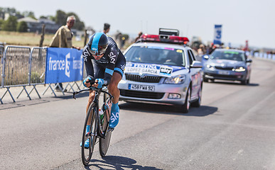 Image showing The Cyclist David Lopez Garcia