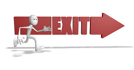 Image showing exit arrow