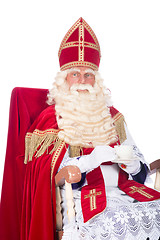 Image showing Sinterklaas on his chair