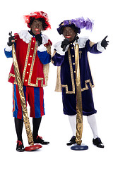 Image showing Zwarte Piet is singing