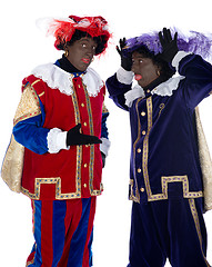 Image showing Zwarte Piet is acting funny