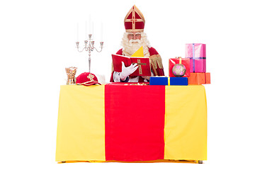 Image showing Sinterklaas is working