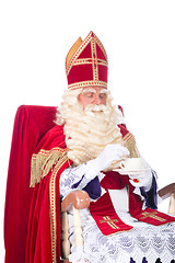 Image showing Sinterklaas on his chair