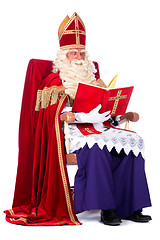 Image showing Sinterklaas on his chair