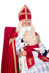 Image showing Sinterklaas on his chair