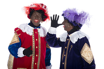 Image showing Zwarte Piet is acting funny