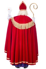 Image showing Sinterklaas from the back