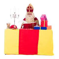 Image showing Sinterklaas is working