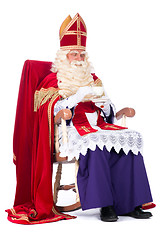 Image showing Sinterklaas on his chair