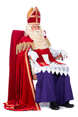 Image showing Sinterklaas on his chair