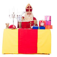 Image showing Sinterklaas is working