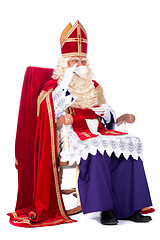 Image showing Sinterklaas on his chair