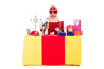 Image showing Sinterklaas is working