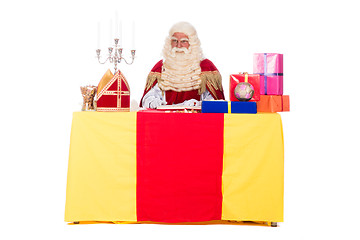 Image showing Sinterklaas is working