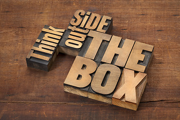 Image showing think outside the box