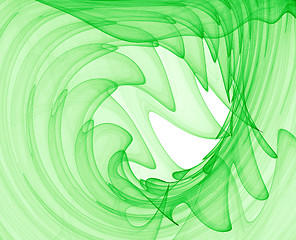 Image showing green abstract swirls