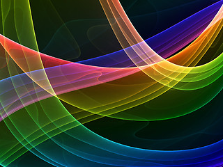 Image showing mystical colored curves
