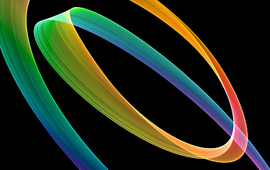 Image showing mystical colored curves